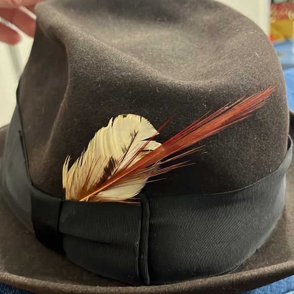 Knox New York Madison Ave Brown Fedora. Vintage. Dark brown. - Picture 9 of 11